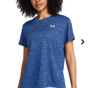 Under Armour Women's Blue Heather Short Sleeve Tee